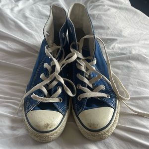 blue hi top converse